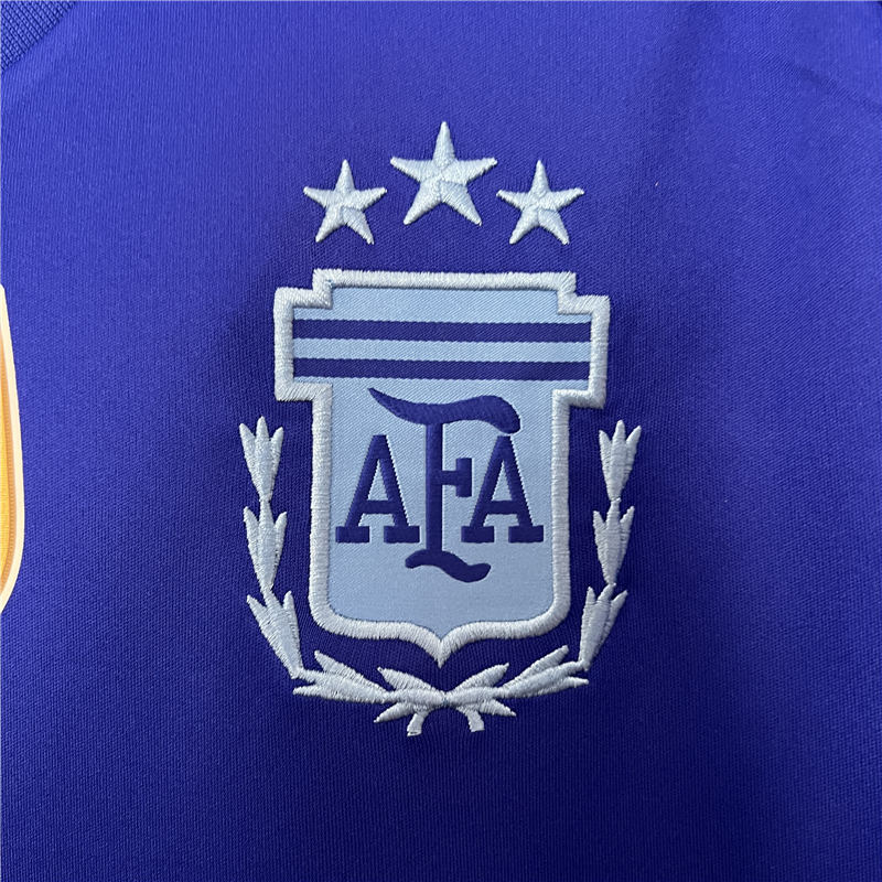 2024 Argentina Away Blue Soccer Jersey Football Shirt - Click Image to Close