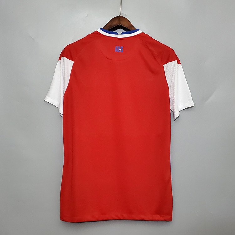 Chile 2020-21 Home Red Soccer Jersey Football Shirt - Click Image to Close