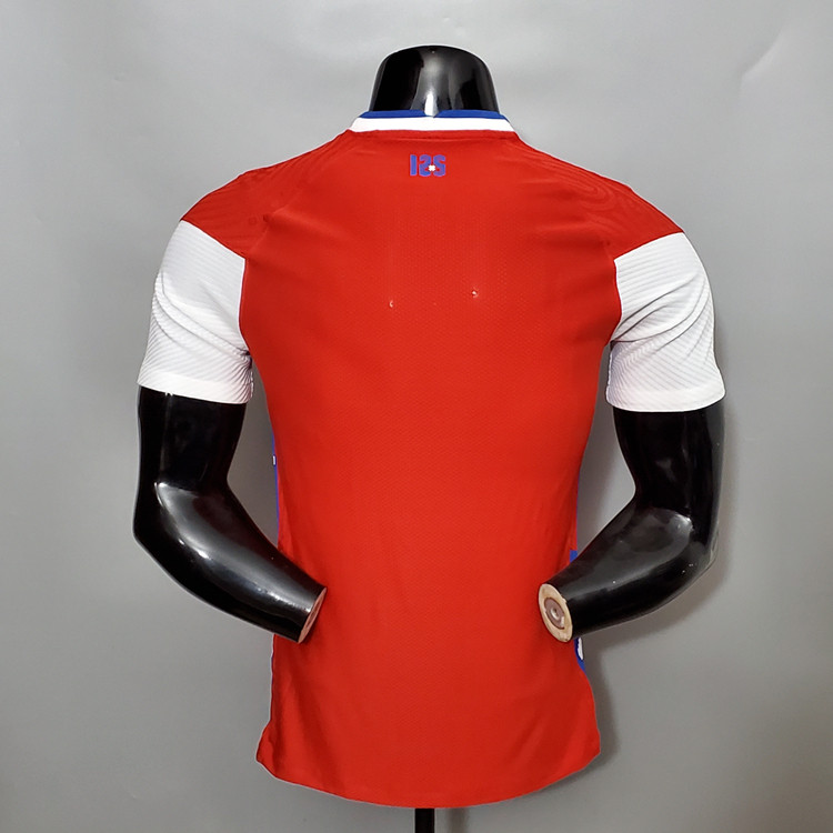 Chile 2020-21 Home Red Soccer Jersey Football Shirt (Player Version) - Click Image to Close