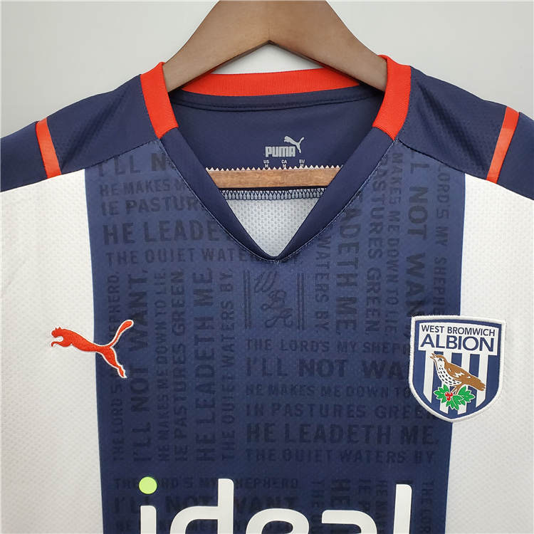 West Bromwich Albion 21-22 Home Soccer Jersey Football Shirt - Click Image to Close