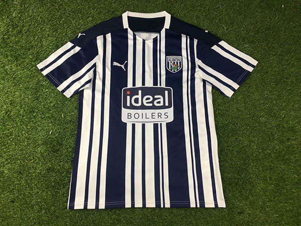 West Bromwich Albion 20-21 Home Soccer Jersey Shirt - Click Image to Close