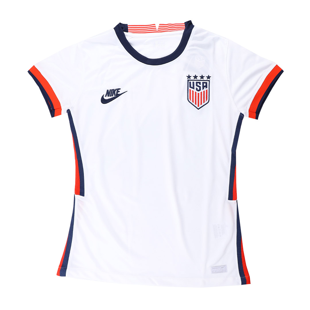 USA 2020 White Home Women's Soccer Jersey Shirt - Click Image to Close