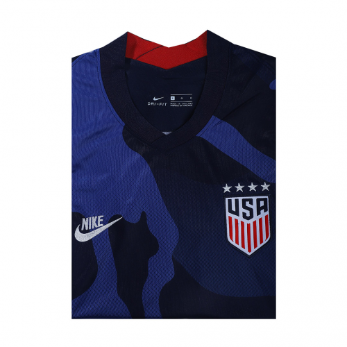 USA 2020 Blue Away Soccer Jersey Shirt - Click Image to Close