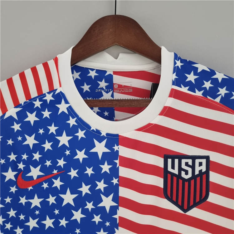 USA 2022 Home Stars Soccer Jersey Soccer Shirt - Click Image to Close