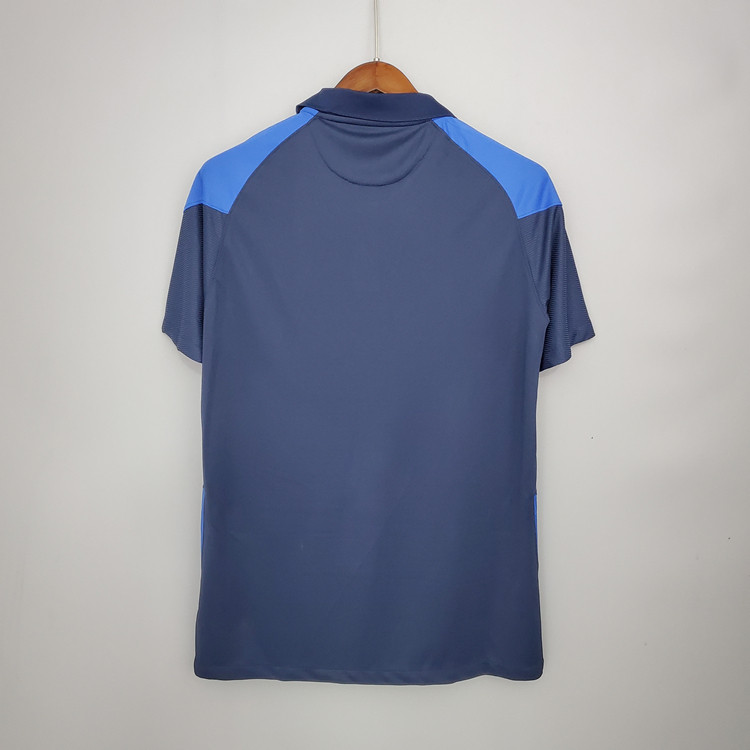 Finland Euro 2020 Away Blue Soccer Jersey Football Shirt - Click Image to Close