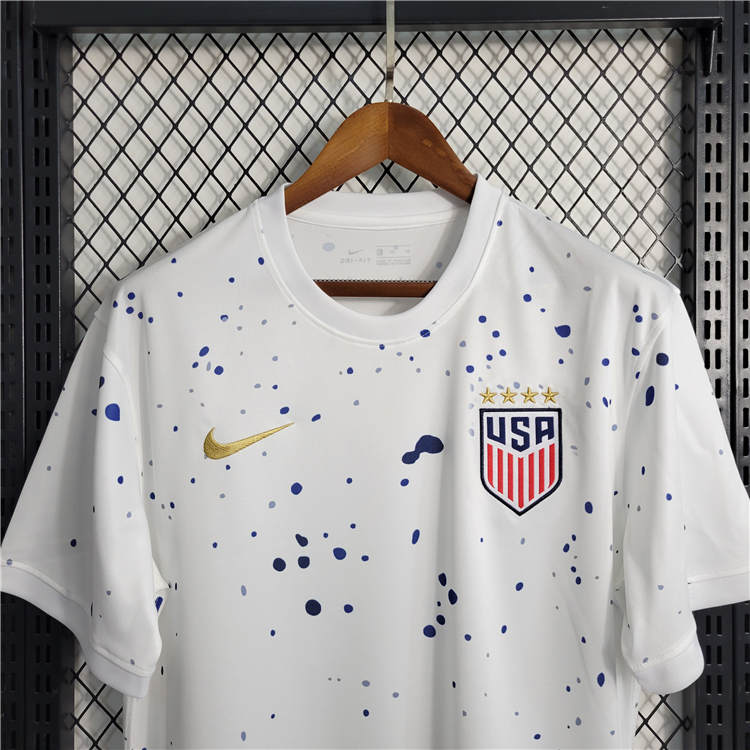 2023 USA Home White Soccer Jersey Soccer Shirt - Click Image to Close