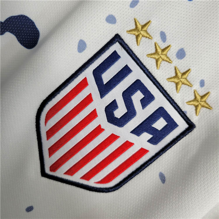 2023 USA Home White Soccer Jersey Soccer Shirt - Click Image to Close