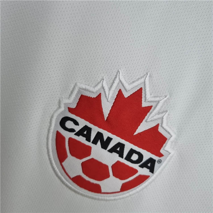 Canda World Cup 2022 Away White Soccer Jersey Soccer Shirt - Click Image to Close