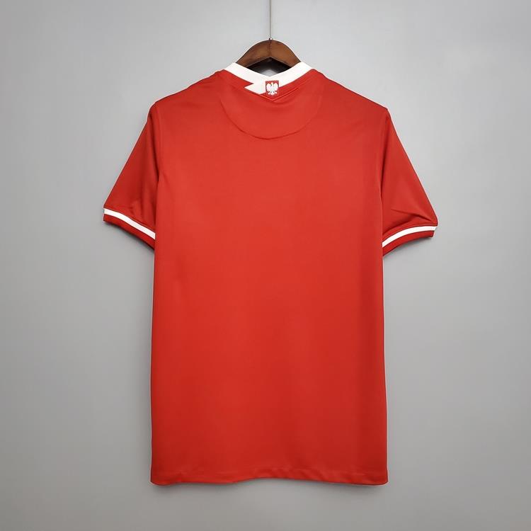 20-21 Poland Euro 2020 Soccer Shirt Away Red Football Shirt Jersey - Click Image to Close