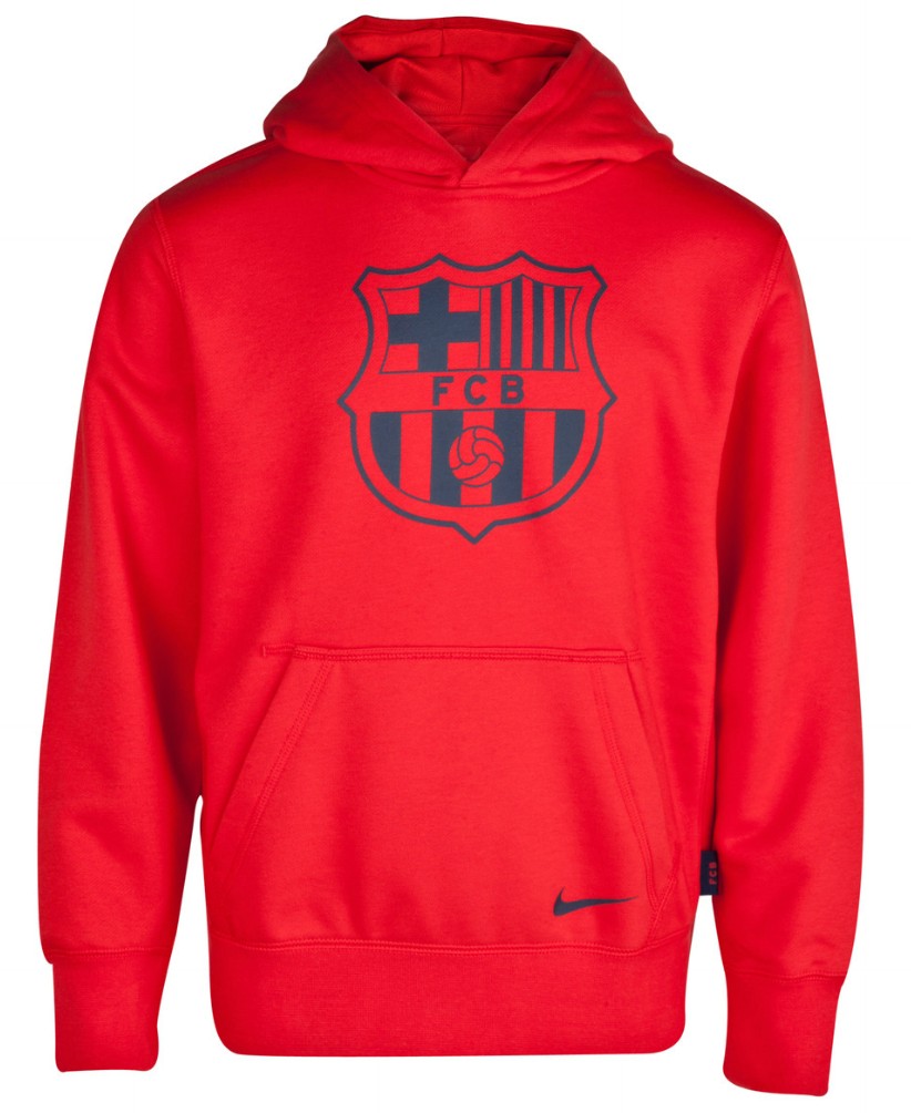 13-14 Barcelona Red Hoody Sweater - Click Image to Close