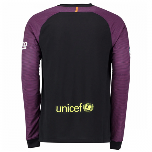 Barcelona LS Goalkeeper 2016-17 Black Jersey Shirt