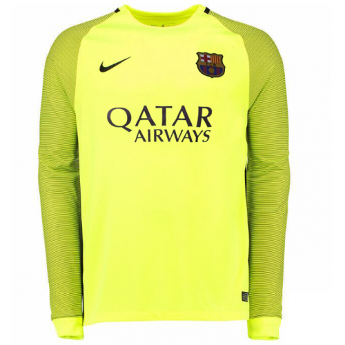 Barcelona LS Goalkeeper 2016-17 Light Green Jersey Shirt