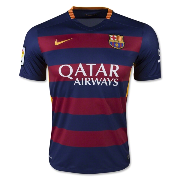 Barcelona Home 2015-16 MESSI #10 Soccer Jersey - Click Image to Close