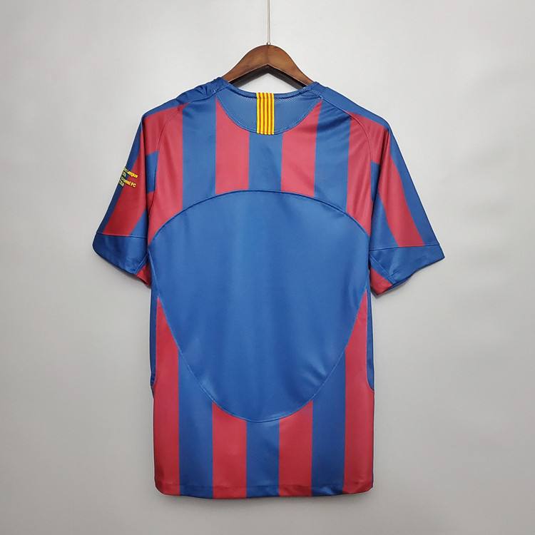 Barcelona FC Retro Soccer Jersey 2006 Champion League Football Shirt - Click Image to Close