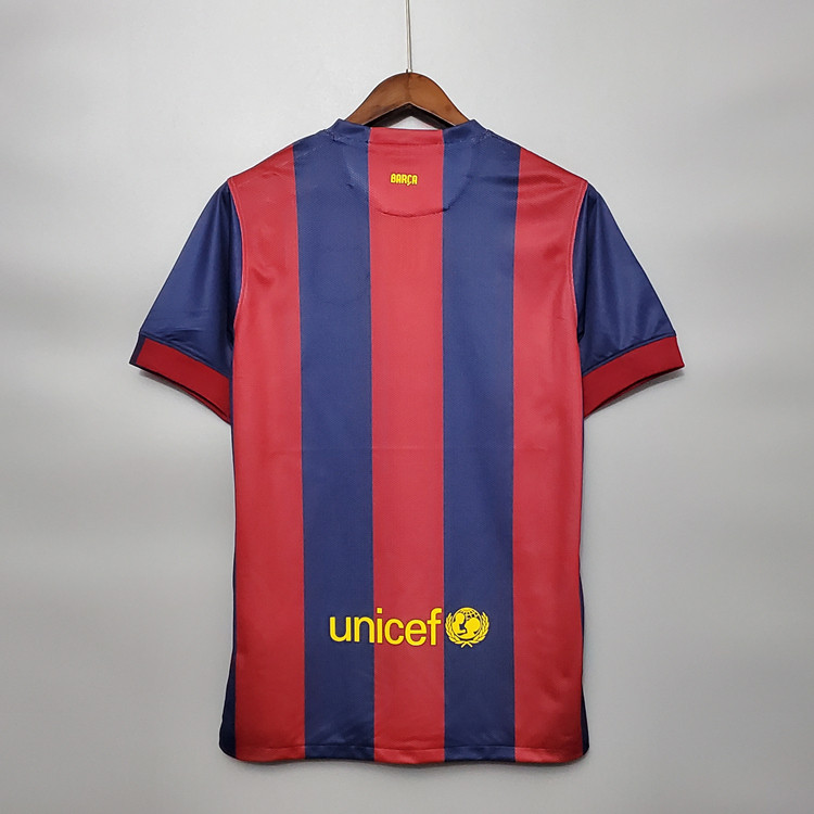 Barcelona FC Retro Soccer Jersey 2014-15 Blue&Red Football Shirt - Click Image to Close