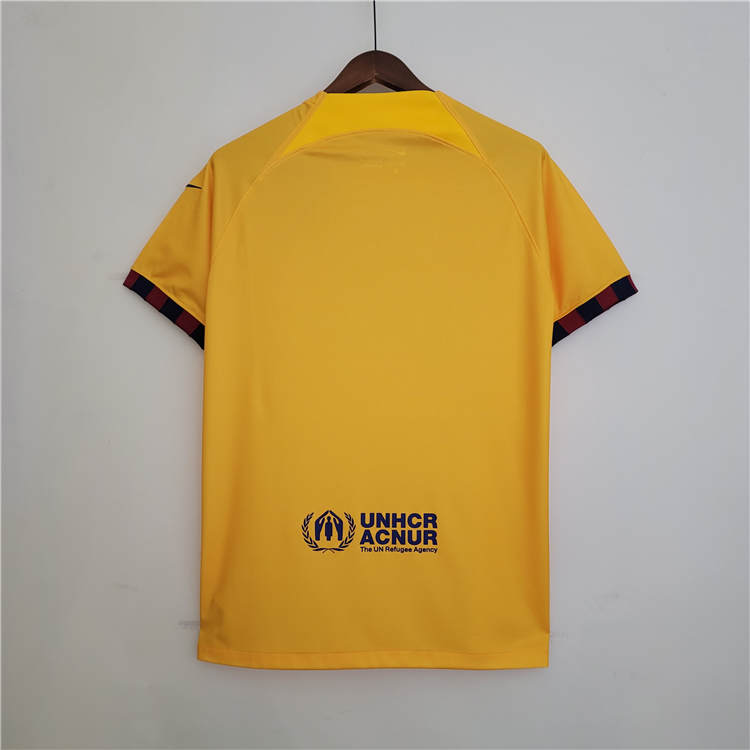 Barcelona FC 22/23 Soccer Jersey 4th Yellow Football Shirt - Click Image to Close