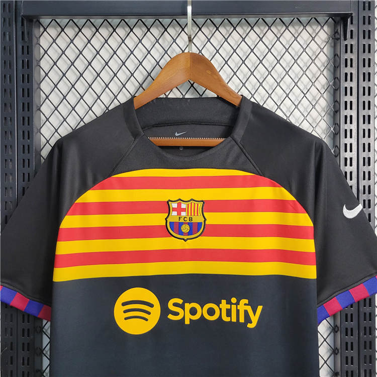 Barcelona FC 23/24 Soccer Jersey Black Football Shirt (Special Version) - Click Image to Close