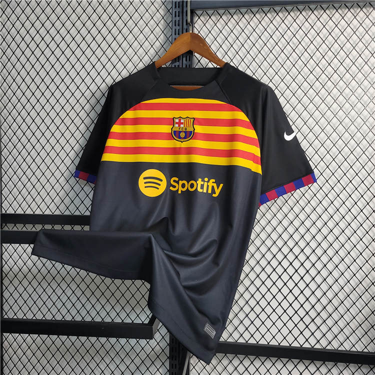 Barcelona FC 23/24 Soccer Jersey Black Football Shirt (Special Version) - Click Image to Close