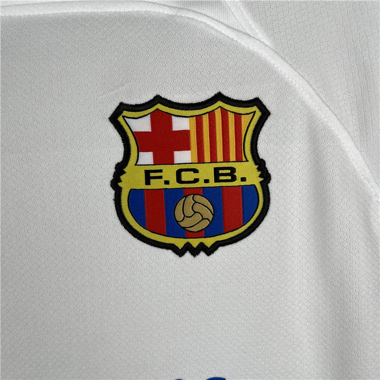 Barcelona FC 23/24 Soccer Jersey Away White Football Shirt - Click Image to Close