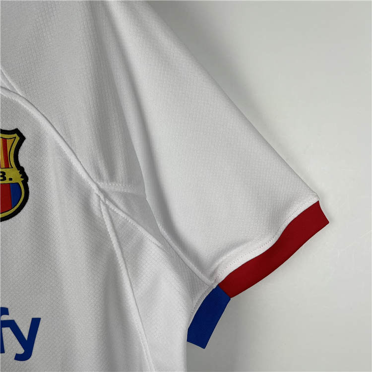 Barcelona FC 23/24 Soccer Jersey Away White Football Shirt - Click Image to Close