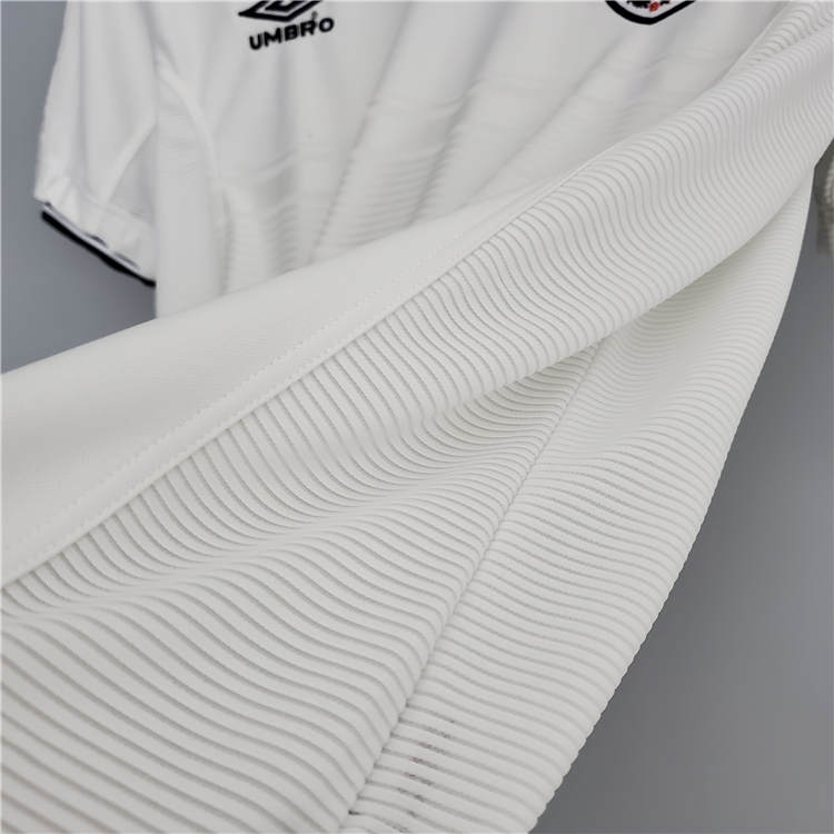 2000 England Home White Retro Soccer Jersey Football Shirt - Click Image to Close