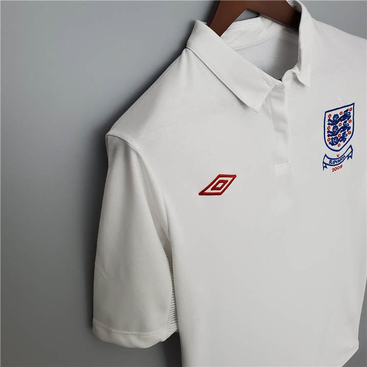 2010 England Home White Retro Soccer Jersey Football Shirt - Click Image to Close