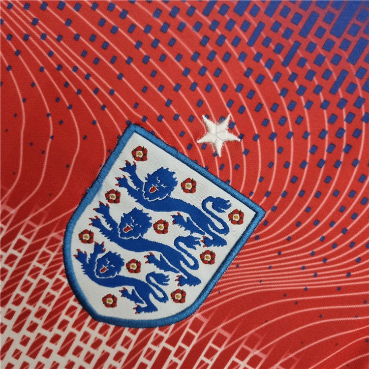 2018 England Blue&Red Training Soccer Shirt Football Shirt - Click Image to Close