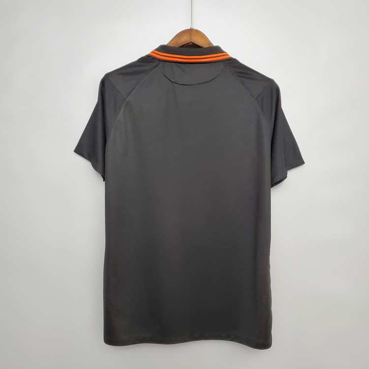 Netherlands Soccer Shirt 2020-21 Away Black Football Shirt Jersey - Click Image to Close