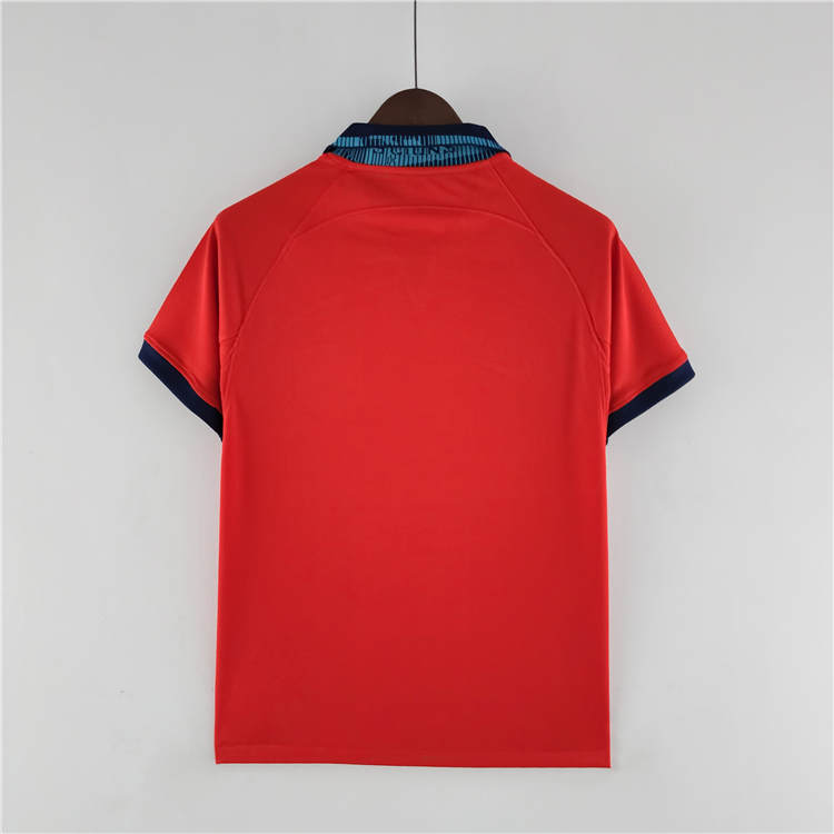 England World Cup 2022 Away Kit Soccer Shirt Red Football Shirt - Click Image to Close