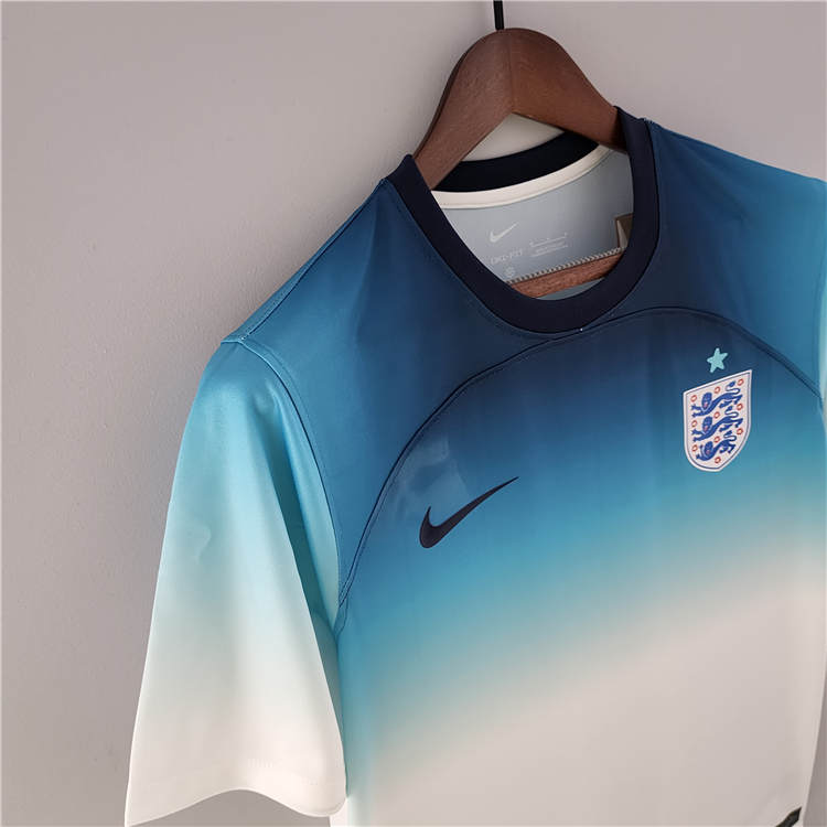 World Cup 2022 England Blue Training Soccer Jersey - Click Image to Close