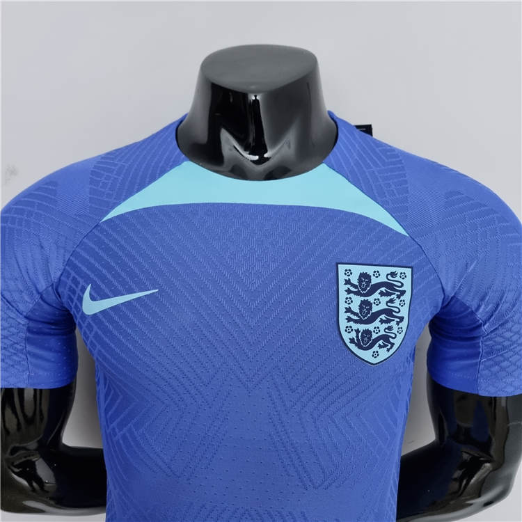 World Cup 2022 England Blue Training Soccer Shirt Football Shirt - Click Image to Close