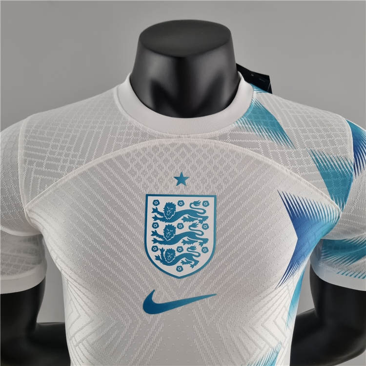 England World Cup 2022 Pre-Match Soccer Shirt White Football Shirt - Click Image to Close