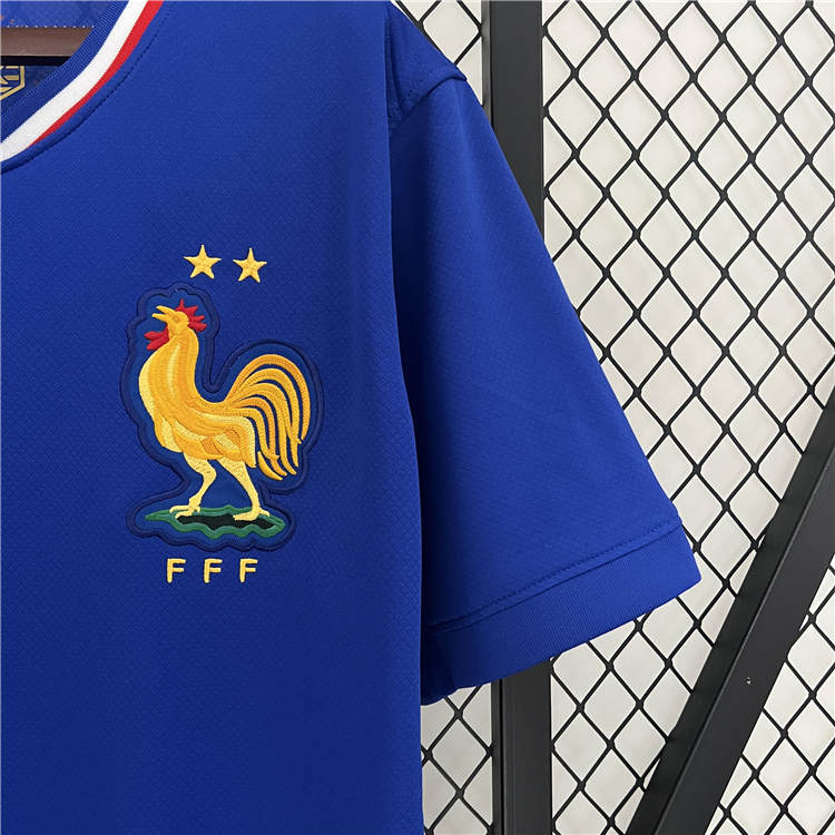 UEFA Euro 2024 France Home Blue Football Shirt Soccer Jersey - Click Image to Close
