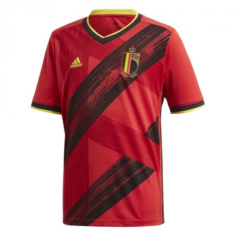 Belgium 2020 Euro Home Red Soccer Jersey Shirt #10 Hazard - Click Image to Close