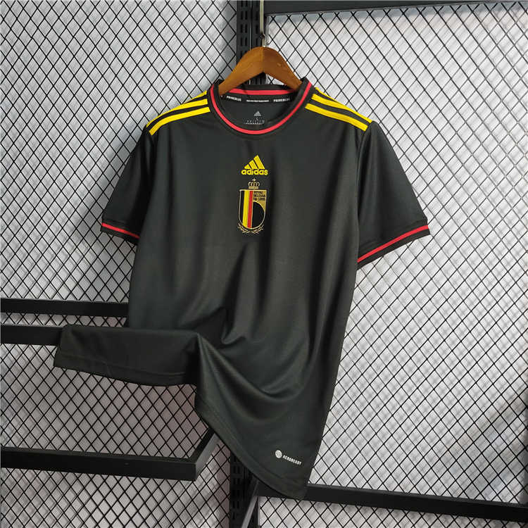 2022 Belgium Away Black Soccer Shirt Soccer Jersey - Click Image to Close