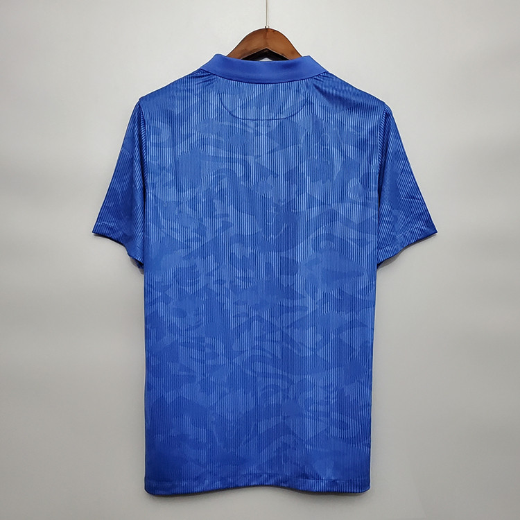 Euro 2020 England Kit Soccer Shirt Away Blue Football Shirt - Click Image to Close
