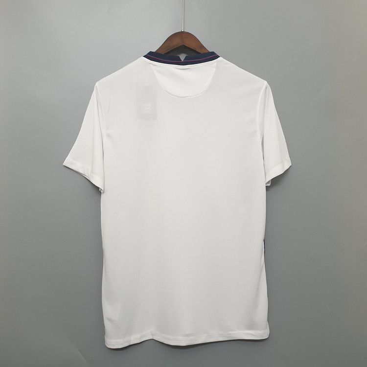 Euro 2020 England Home Kit Soccer Shirt White Football Shirt - Click Image to Close