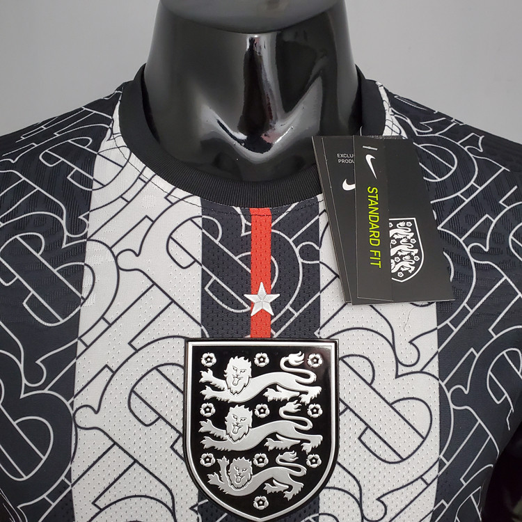 20-21 England Soccer Shirt Euro 2020 Black Training Shirt (Player Version) - Click Image to Close