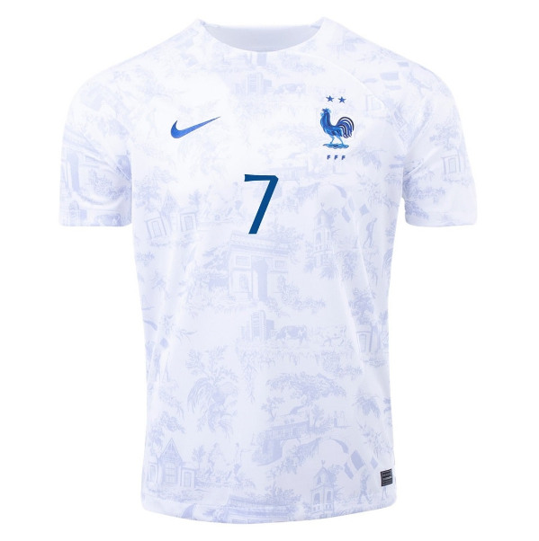 World Cup 2022 France Away GRIEZMANN Soccer Jersey Football Shirt - Click Image to Close
