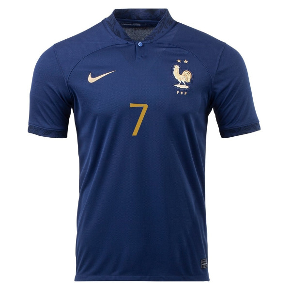 World Cup 2022 France Home GRIEZMANN Soccer Jersey Football Shirt - Click Image to Close