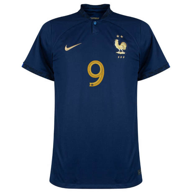 World Cup 2022 France Home Giroud Soccer Jersey Football Shirt - Click Image to Close