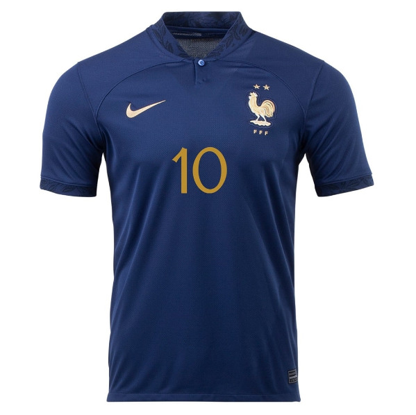 World Cup 2022 France Home MBAPPE Soccer Jersey Football Shirt - Click Image to Close