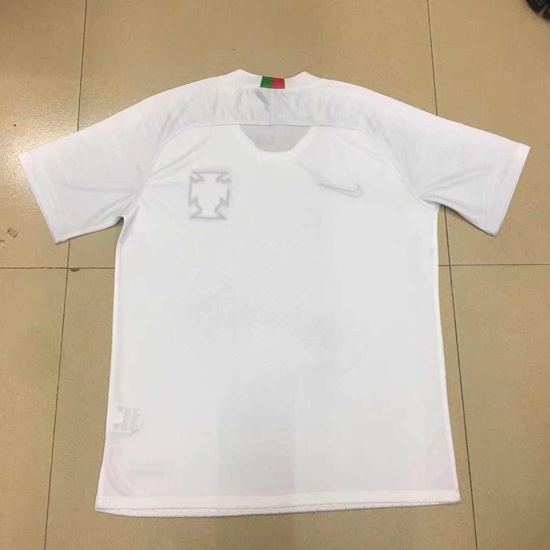 Portugal Away 2018 World Cup White Soccer Jersey Shirt - Click Image to Close