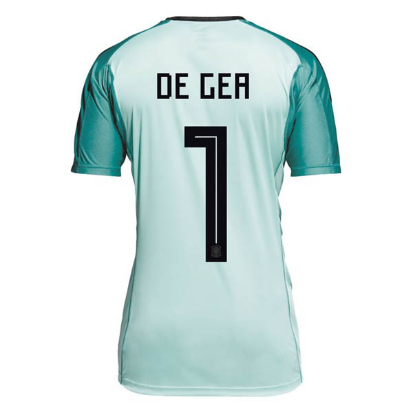 Spain Goalkeeper 2018 World Cup Green Soccer Jersey Shirt - Click Image to Close