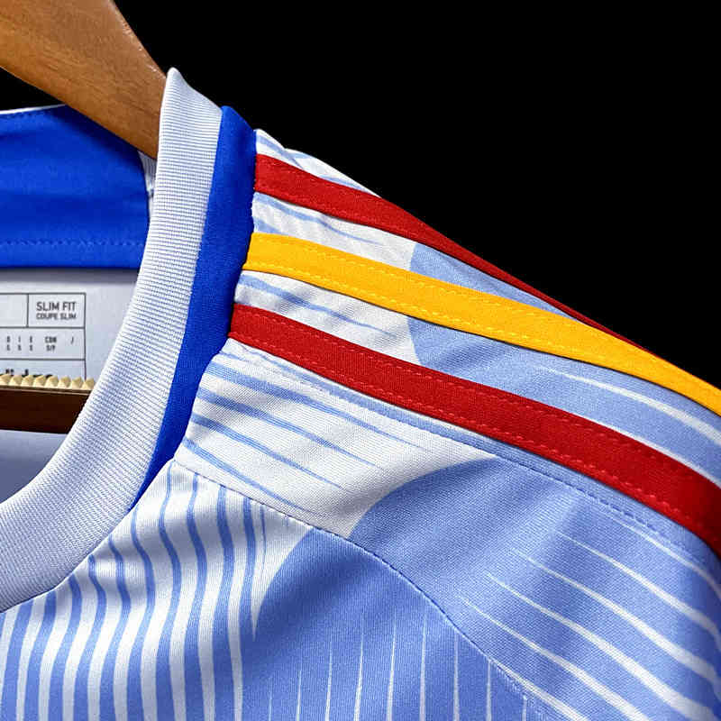 Spain World Cup 2022 Away Blue Soccer Jersey Football Shirt - Click Image to Close