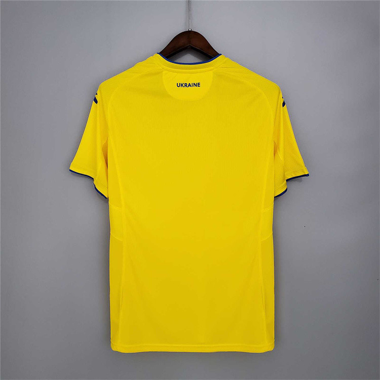 Ukraine Euro 2020 Home Yellow Soccer Jersey Football Shirt - Click Image to Close