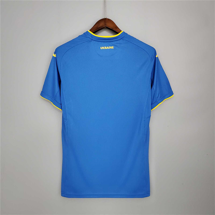 Ukraine Euro 2020 Away Blue Soccer Jersey Football Shirt - Click Image to Close