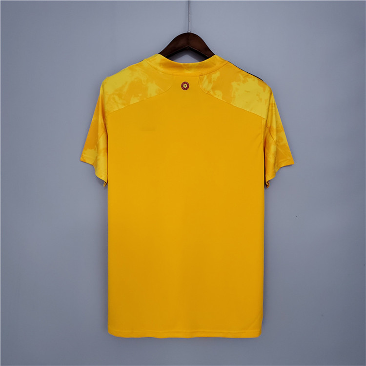 20-21 Wales Euro 2020 Soccer Jersey Away Yellow Football Shirt - Click Image to Close