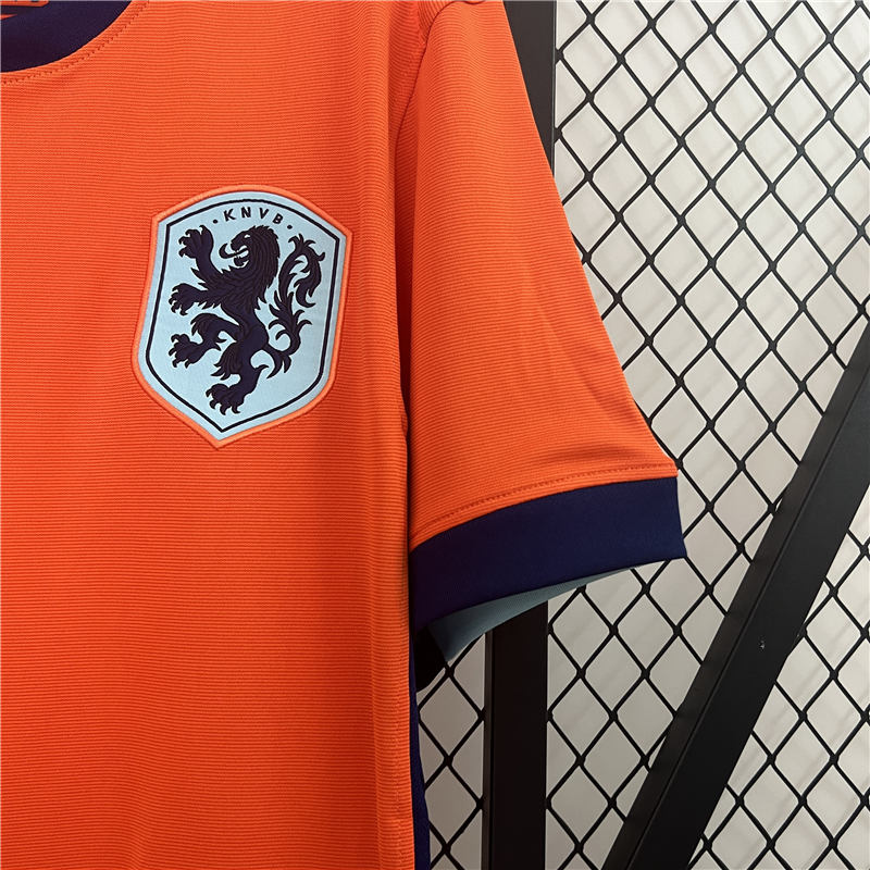 UEFA Euro 2024 Netherlands Soccer Shirt Home Football Shirt - Click Image to Close