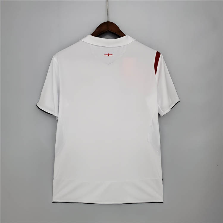 2006 England Home White Retro Soccer Jersey Football Shirt - Click Image to Close